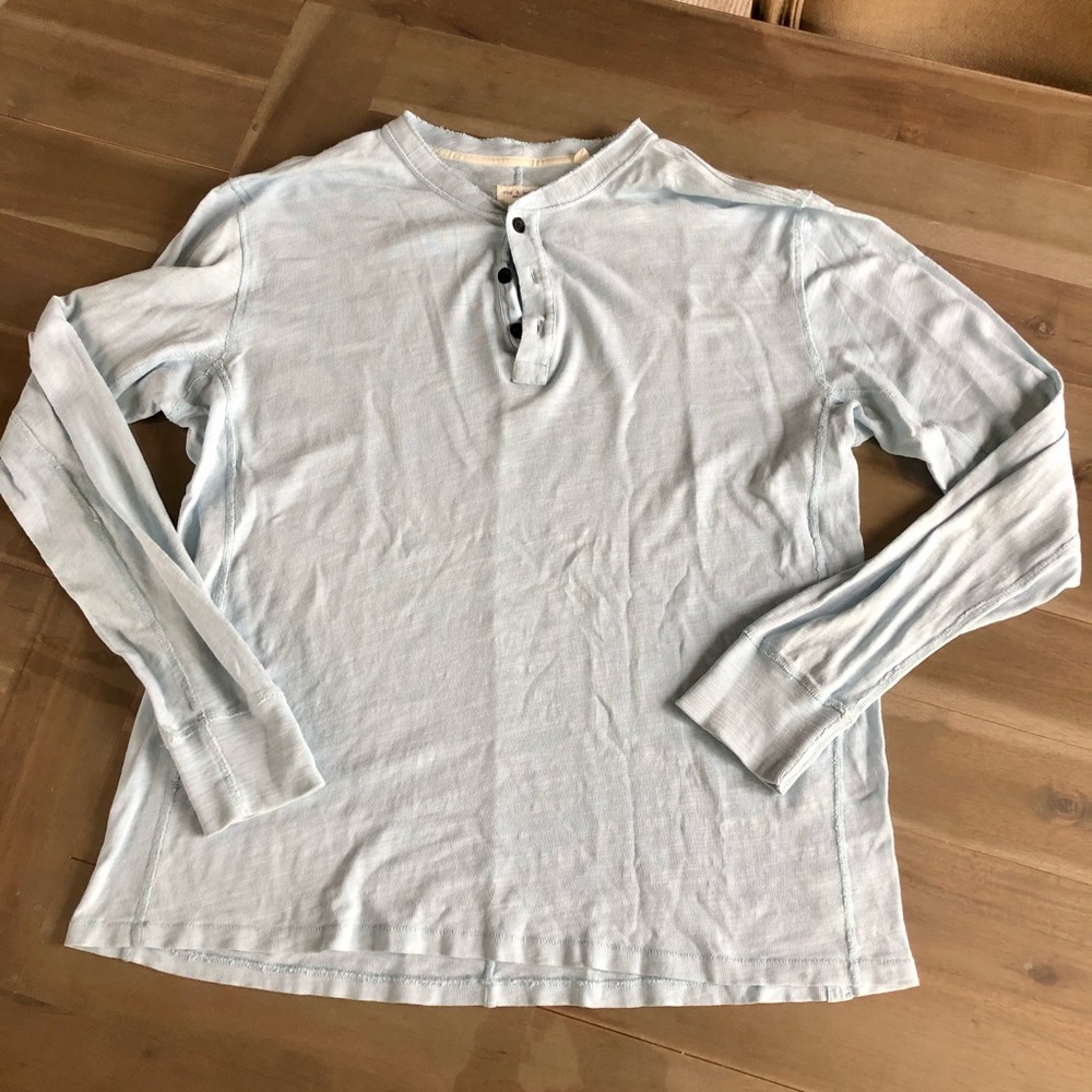 rag & bone Men’s Buttoned Long Sleeve XL Tee